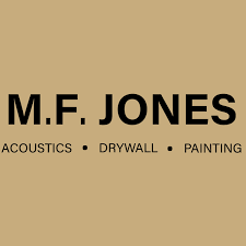 M. F. Jones Acoustics drywall painting company logo for Northern Peak HR Consulting job board. Recruiting for a Controller position in Thunder Bay, full time position. 
